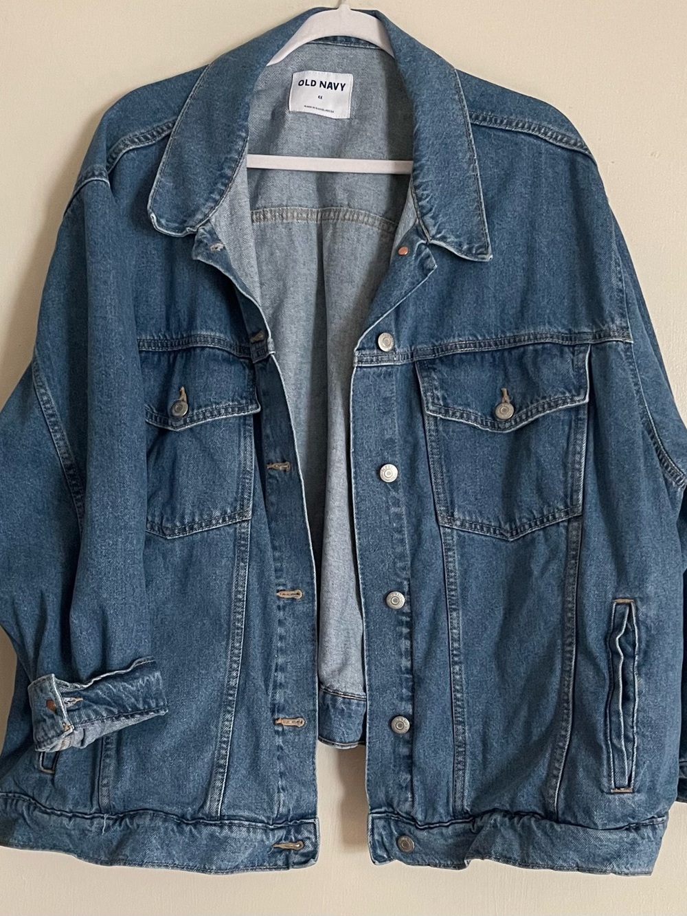 Old Navy Medium Blue Oversized Jean Jacket